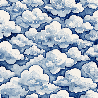 Dreamy Clouds Nursery Wallpaper