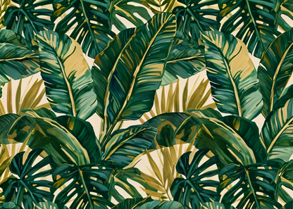 Tropical Palm Leaf Wallpaper | Lush Jungle Green
